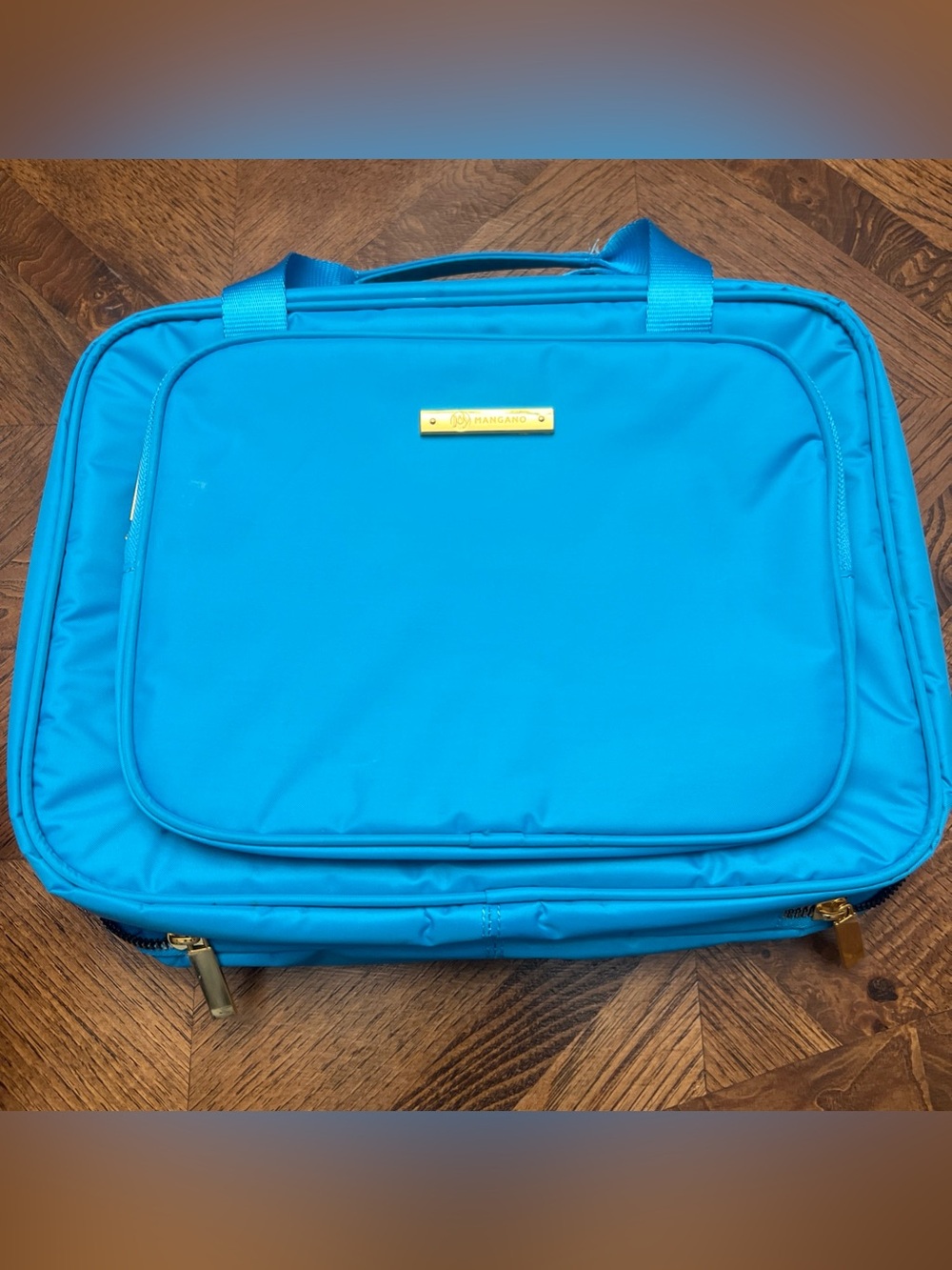 Joy Mangano Eco Luxe World Traveler Light & Chic Toiletry Case - Blue- NWOT